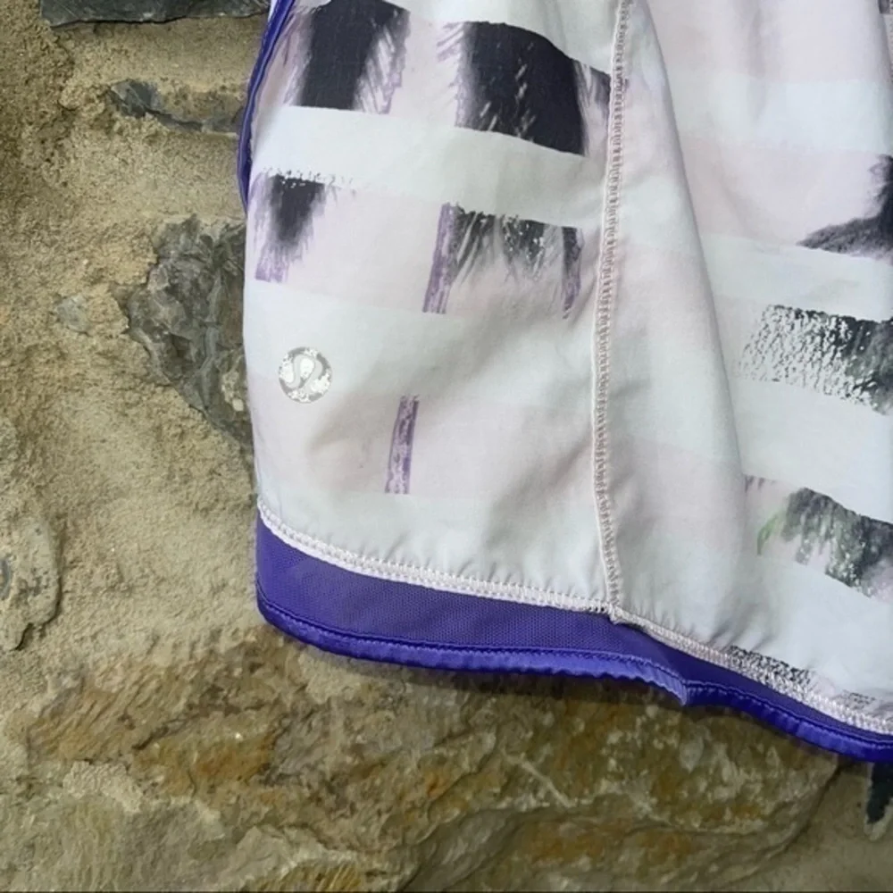Lululemon Super Squad Short Sunset Stripe Blush Quartz Multi / White Iris Flower